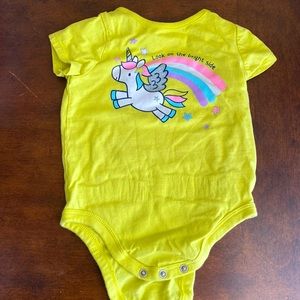 12 month yellow onesie
